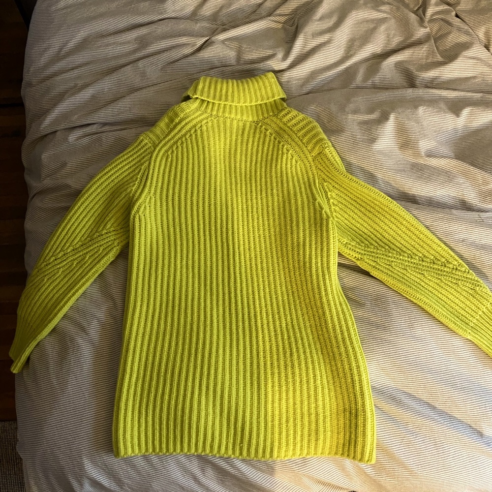 NWT Lou & Grey Lime Oversize Turtleneck Sweater